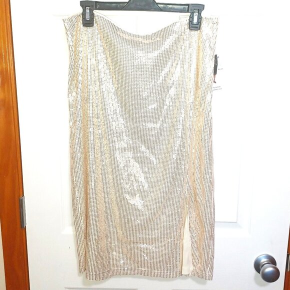 Sequin Midi Column Skirt NWT Large 12 to 14 - Picture 1 of 7